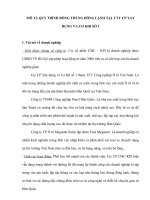 Mô tả quy trình đóng thùng đông lạnh tại  cty CP xây dựng và cơ khí số 1 