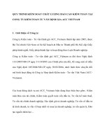 Quy trình kiểm soát chất lượng báo cáo kiểm toán tại công ty kiểm toán tư vấn định giá ACC vietnam 