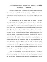 Quản trị hoạt động trong công ty cung cấp thiết bị tin học – văn phòng 