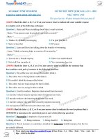 Tổng hợp đề tiếng anh giải chi tiết năm 2018  HD (46) 