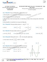 Hướng dẫn giải chi tiết đề toán 2018 HD (40) 