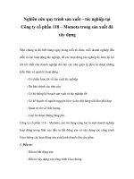 Nghiên cứu quy trình sản xuất – tác nghiệp tại công ty cổ phần 118 – momota trong sản xuất đá xây dựng 