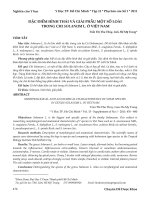 ĐẶC ĐIỂM HÌNH THÁI VÀ GIẢI PHẪU MỘT SỐ LOÀI TRONG CHI SOLANUM L. Ở VIỆT NAM