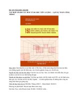 Tập hợp các câu hỏi đo bóc khối lượng và lập dự toán