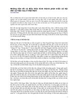 Những tiền đề và điều kiện hình thành phát triển xã hội dân sự hiện nay ở Việt Nam