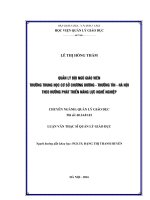 Quản lý đội ngũ giáo viên  trường trung học cơ sở  chương dương   thường tín   hà nội theo hướng phát triển năng lực nghề nghiệp 