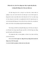 Phân tích các yếu tố tác động trực tiếp và gián tiếp đến thị trường bất động sản việt nam hiện nay 