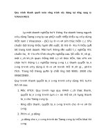 Quy trình thanh quyết toán công trình xây dựng tại tổng cụng ty VINACONEX