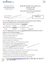 Tổng hợp đề tiếng anh giải chi tiết năm 2018  HD (49) 