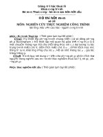 80 đề thi môn thí nghiệm mô hình thủy lực   đại học thủy lợi