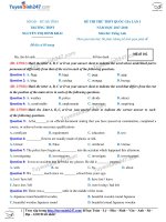 Tổng hợp đề tiếng anh giải chi tiết năm 2018  HD (52) 