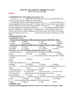 10 DE THI HOC KY 1 TIENG ANH 8 THI DIEM