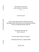 Quản lý hoạt động dạy học ở trường trung học phổ thông hùng vương huyện văn lâm tỉnh hưng yên đáp ứng yêu cầu đổi mới giáo dục hiện nay 