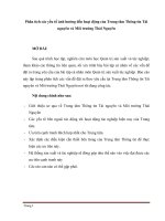 Phân tích các yếu tố ảnh hưởng đến hoạt động của trung tâm thông tin tài nguyên và môi trường thái nguyên 