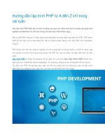 Huong dan lap trinh PHP tu a den z chi trong vai tuan