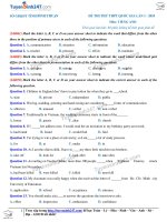 Tổng hợp đề tiếng anh giải chi tiết năm 2018  HD (12) 