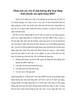 Phân tích các yếu tố ảnh hưởng đến hoạt động kinh doanh của ngân hàng BIDV