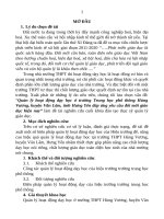 Quản lý hoạt động dạy học ở trường trung học phổ thông hùng vương huyện văn lâm tỉnh hưng yên đáp ứng yêu cầu đổi mới giáo dục hiện nay (tt) 