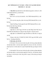 Quy trình quản lý văn bản – công văn tại UBND thành phố PHủ lý – hà nam 