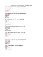 Trắc Nghiệm Dược Khoa Tổng Hợp (Có Đáp Án)