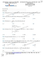 Hướng dẫn giải chi tiết đề toán 2018 HD (46) 