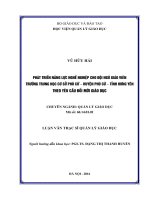 Phát triển năng lực nghề nghiệp cho đội ngũ giáo viên trường trung học cơ sở phù cừ   phù cừ   hưng yên theo yêu cầu đổi mới giáo dục 