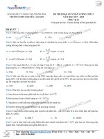 Hướng dẫn giải chi tiết đề vật lý 2018 (23) 