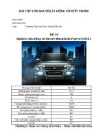 BÀI tập lớn NGUYÊN lý ĐỘNG cơ đốt TRONG