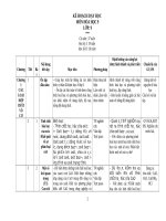 kế hoach dạy học môn HÓA học 9 chuẩn kỹ năng mới nhất