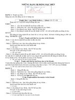 Các dạng bị động đặc biệt