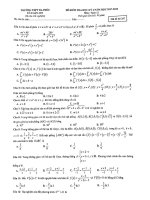 Đề thi học kỳ 2 Toán 12 năm học 2017 – 2018 trường THPT Đa Phúc – Hà Nội