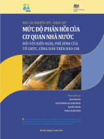 Múc độ phản hồi của cơ quan nhà nước đối với kiến nghị, phê bình của tổ chức, công dân trên báo chí