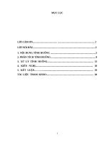 Tiểu luận QLNN   tình huống đền bù giải phóng mặt bằng thi công