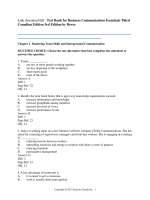 test bank for business communication essentials 3rd 