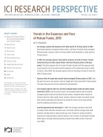 Trends in the expenses and fees of mutual funds 2013 