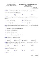Đề thi HK2 Toán 10 năm 2017 – 2018 trường THPT Trấn Biên – Đồng Nai