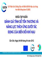 ĐÁNH GIÁ TÍNH DỄ TỔN THƯƠNG VÀ NĂNG LỰC THÍCH ỨNG DƯỚI TÁC ĐỘNG CỦA BIẾN ĐỔI KHÍ HẬU