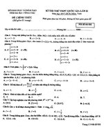 Đề thi thử môn Toán Sở GDĐT Bà Rịa – Vũng Tàu lần 2 – 2018
