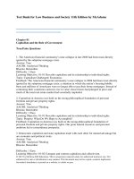 testbank for law business and society 11 th edition by mcadams 