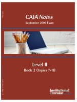 CAIA notes CAIA level II book 2 