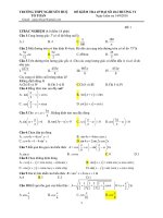 Đề kiểm tra Đại số 10 chương 6 năm 2017 – 2018 trường Nguyễn Huệ – Vũng Tàu