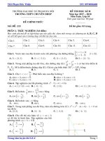 Đề thi HK2 Toán 10 năm học 2017 – 2018 trường THPT chuyên ĐHSP Hà Nội