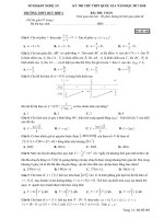 Đề thi thử Toán THP Quốc Gia 2018 trường THPT Quỳ Hợp 2 – Nghệ An