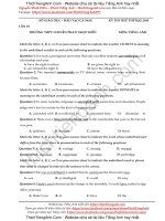 Đề thi thử Tiếng Anh THPT Quốc Gia năm 2018 trường THPT Chuyên Phan Ngọc Hiển – Cà Mau lần 1