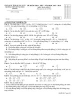 Kiểm tra Hình học 11 chương 3 năm 2017–2018 trường Huỳnh Thúc Kháng – Quãng Ngãi