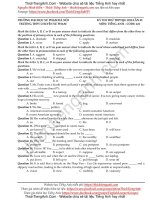 Đề thi thử Tiếng Anh THPT Quốc Gia năm 2018 trường THPT Chuyên Sư Phạm Hà Nội lần 2