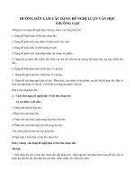 Cách làm các dạng đề văn thường gặp trong kỳ thi THPTQG môn văn