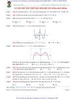 BỘ ĐỀ THI THỬ TOÁN 2018 mức độ 8 điểm đề HAY   có đáp án chi tiết