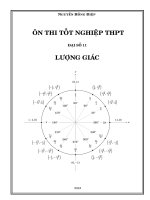 Chuyên đề lượng giác ôn thi THPT Quốc gia môn Toán – Nguyễn Hồng Điệp