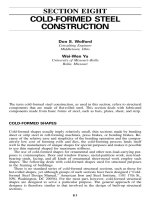 Cold - formed steel construction